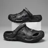 Herren-Outdoor-Hausschuhe, Strandsandalen, bequeme Rutschen, Clogs, Herren-Freizeitschuhe, Gartenschuhe, männliche Strand-Hausschuhe, große Größe 48, 49