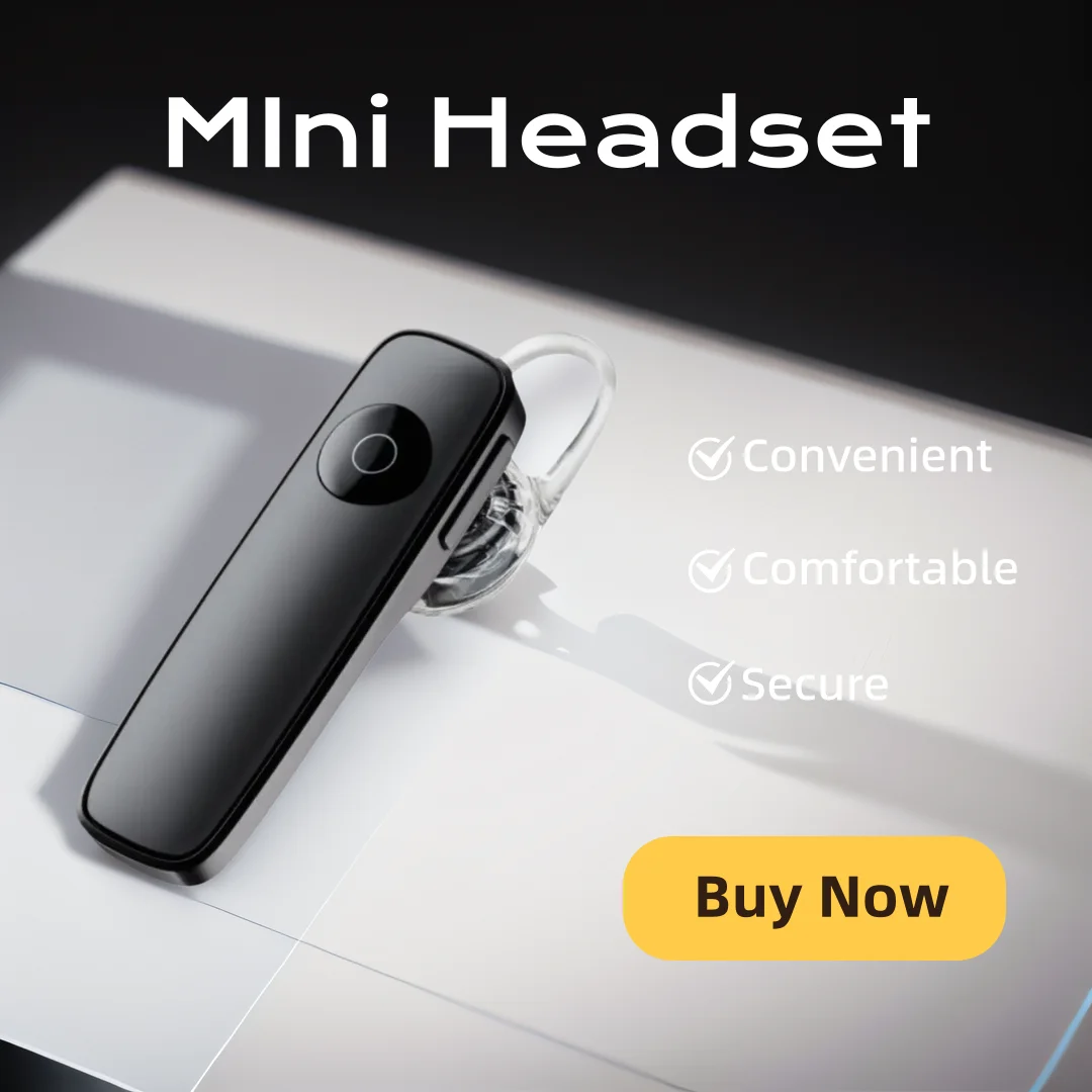 Mini auricolare Bluetooth auricolari wireless stereo con gancio per l'orecchio a mani libere con microfono cuffia Bluetooth senza fili auricolare vivavoce