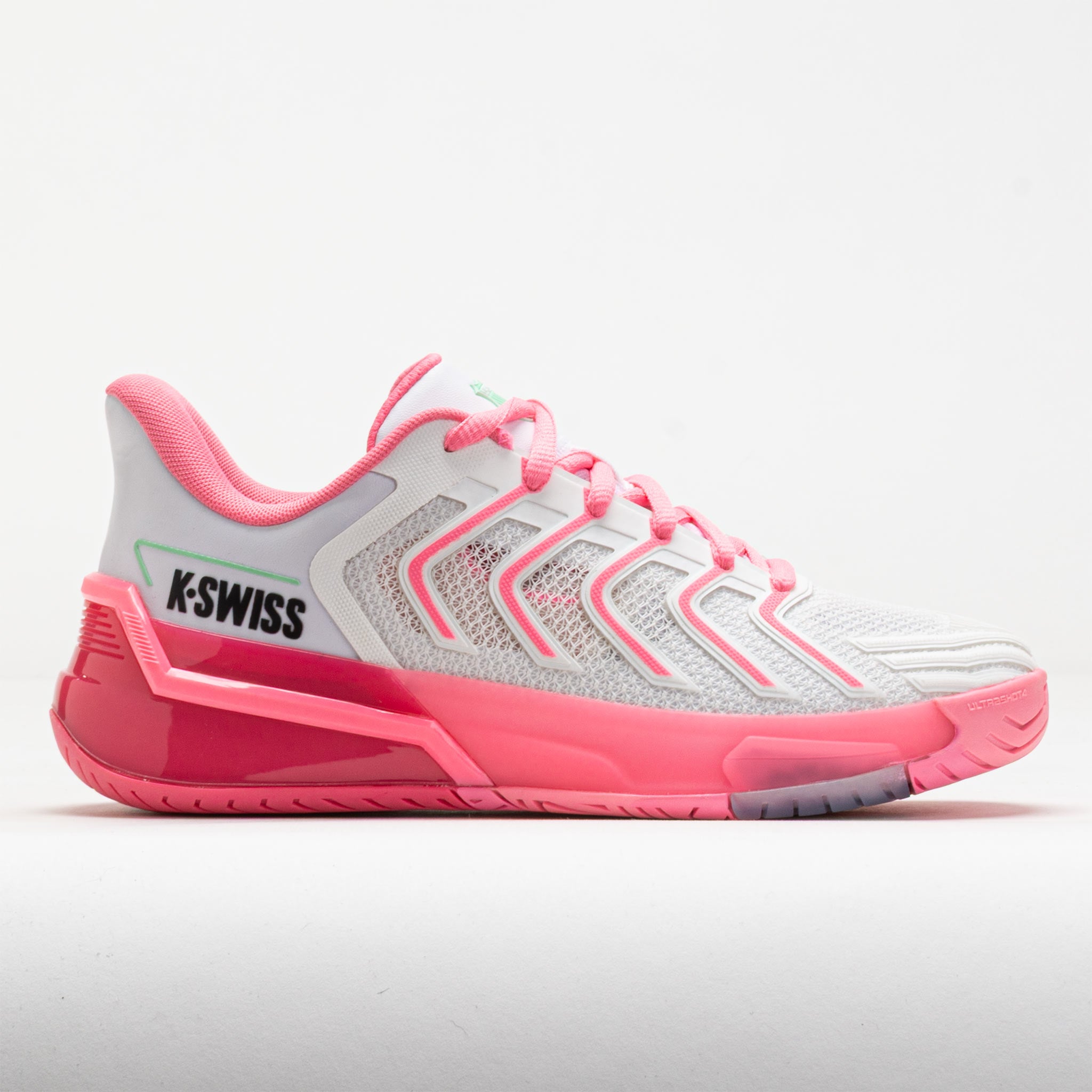 K-Swiss Ultrashot 4 Women's Tennis Shoes White/Neon Pastel Pink/Hot Neon Pink