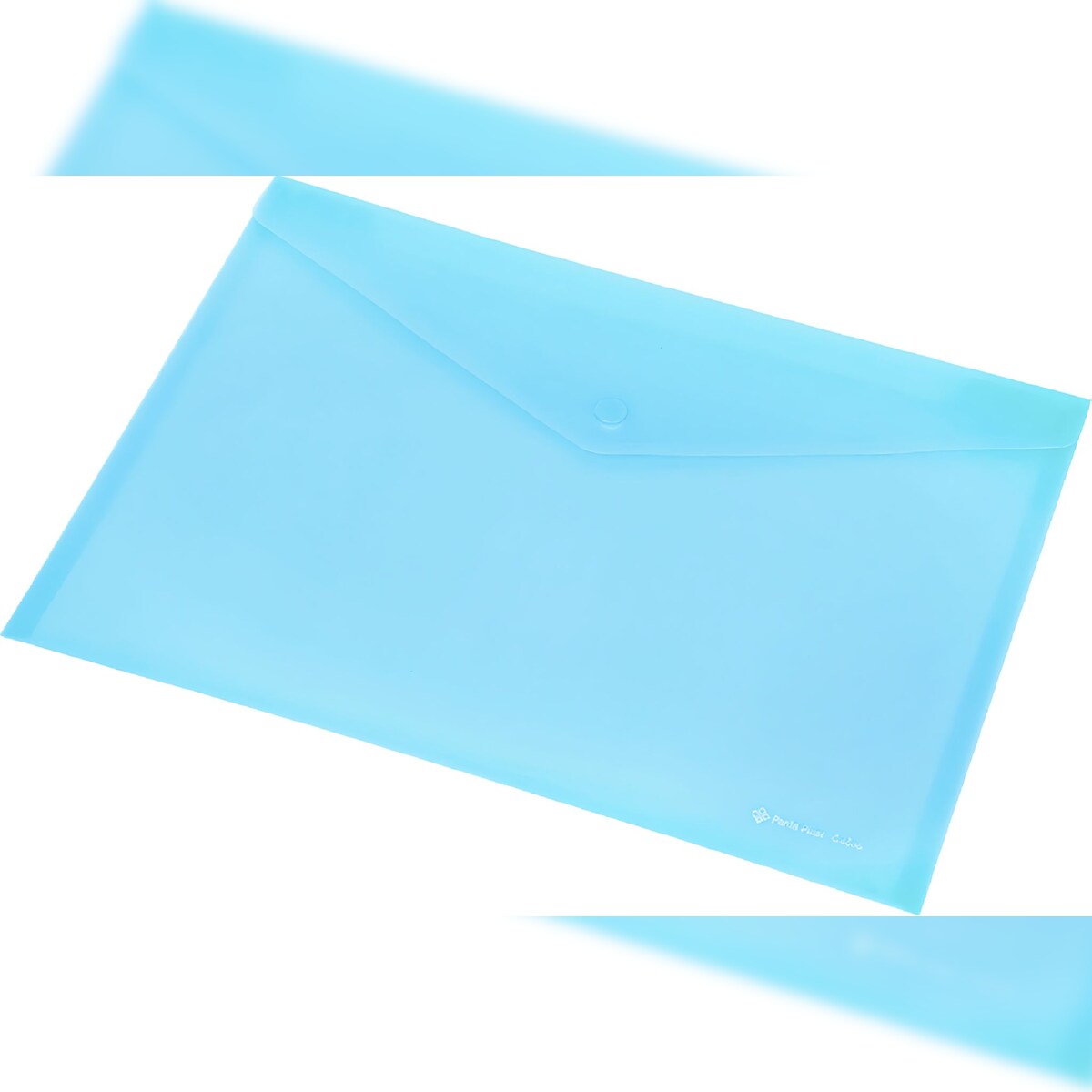 Dokumentenhülle A4 mit Druckknopf max. 120 Blatt pastellblau Image