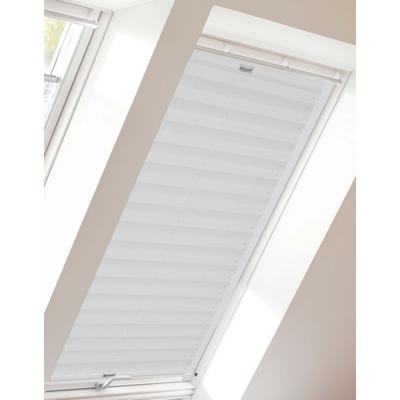 Dachfensterplissee SUNLINES "Young Style Crush", weiß (weiß, weiß), B:49,4cm H:93,9cm, Obermaterial: 100% Polyester, Plissees, mit Führungsschienen Image