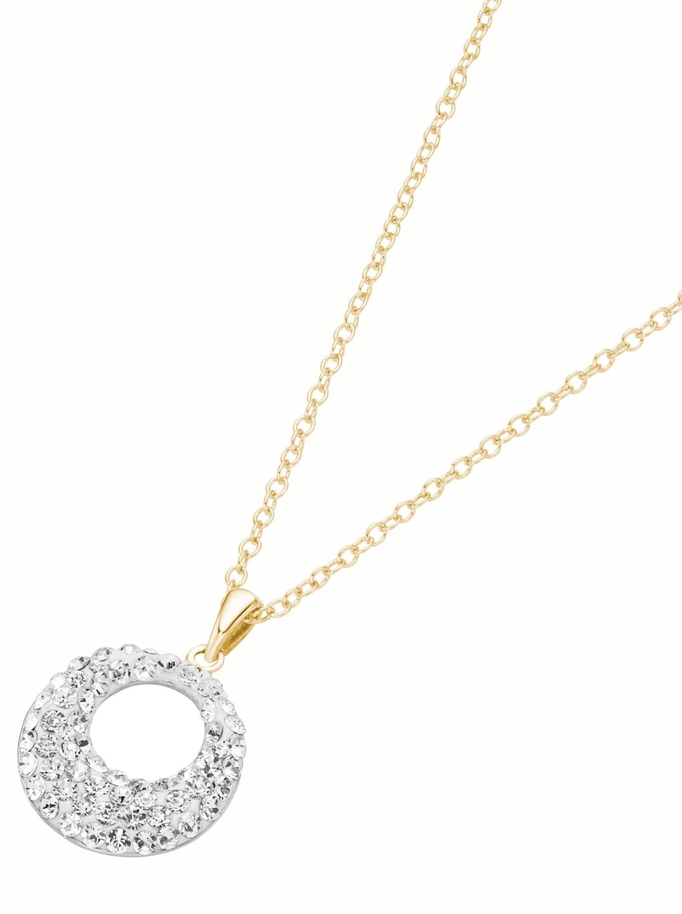 Kette mit Anhänger LADY, silber (silber vergoldet 925), Halsketten, Damen, 1,5, Silber 925 (Sterlingsilber), L: 1,5