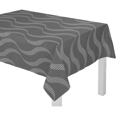 Tischdecke WIRTH "LUPARA" Gr. 4, grau, B:130cm L:190cm, Polyester, Baumwolle, Tischdecken Image