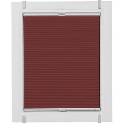 Plissee SUNLINES "Start-up Style Honeycomb", rot (ziegelrot, silberfarben, silberfarben), B:86cm H:175cm, Obermaterial: 100% Polyester, Plissees, verspannt mit Simply-Fix Klemmträger, Wabenplissee Image