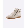 Schnürstiefelette ANDREA CONTI, Damen, Gr. 36, beige (créme), Leder, Glattleder, modisch, Schuhe