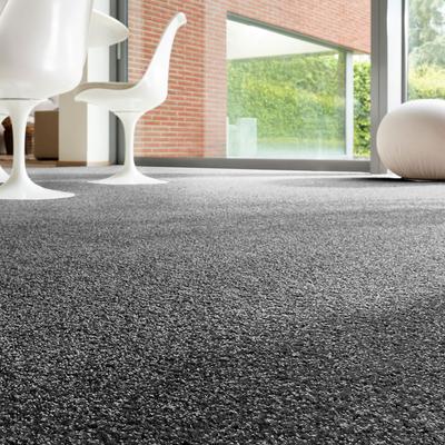 Teppichboden ANDIAMO "Rubinoy, Schlinge, Made in Belgium", schwarz, B:400cm H:8,5mm L:350cm, Kunstfaser, Teppiche, Breite 400 cm oder 500 cm, Wohnzimmer, strapazierfähig & robust Image