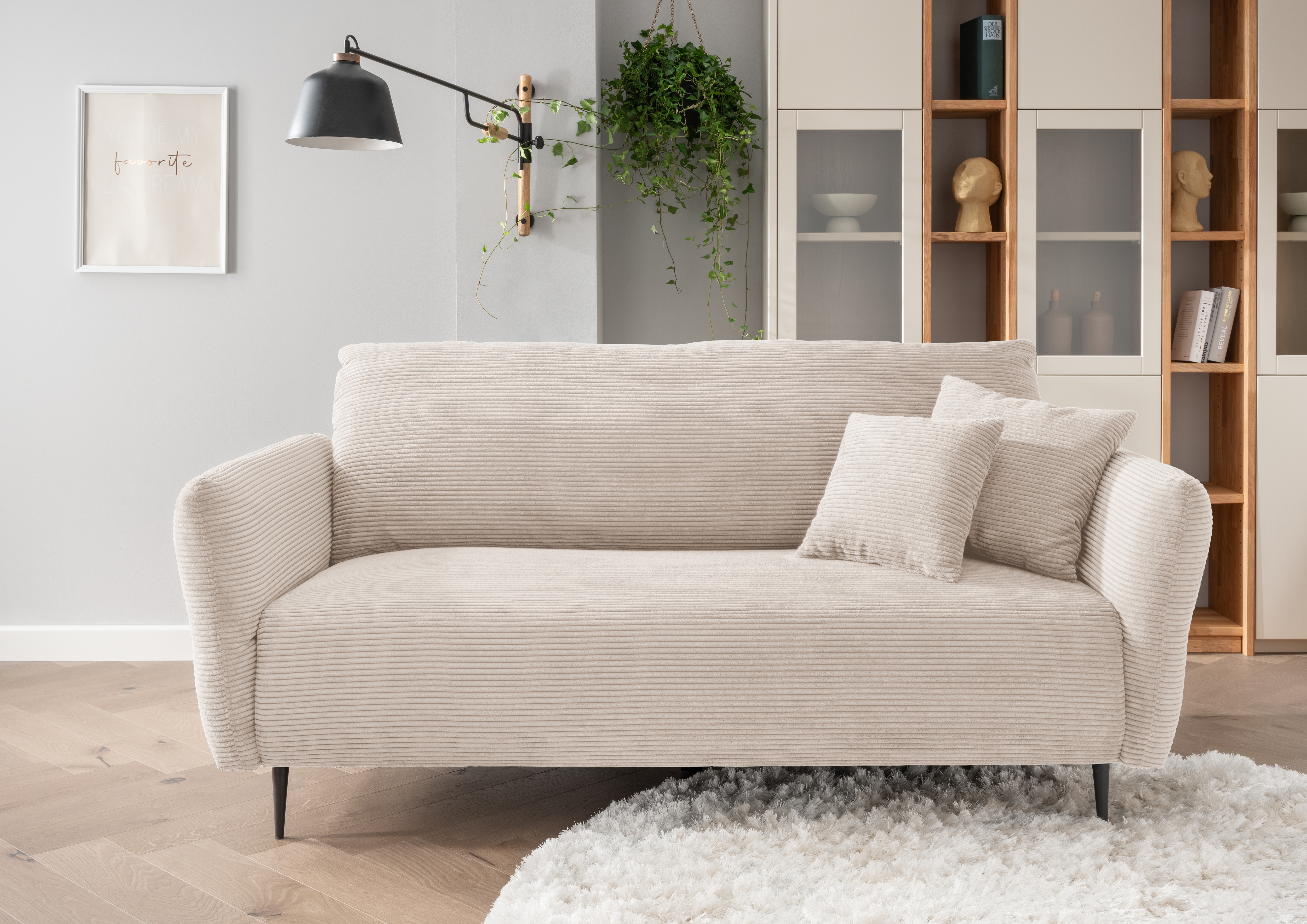 3-Sitzer INOSIGN "Vanilla", beige, B:231cm T:102cm, Sofas, Armlehnenfunktion Image