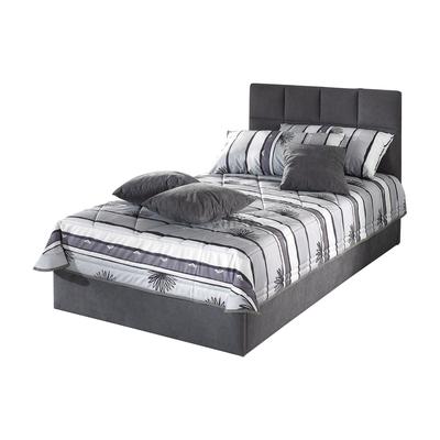 Polsterbett, grau (anthrazit), B:172cm L:210cm, Bezug Bett: Microfaser (100% Polyester), Bonnell-Federkernmatratze: 51% Polypropylen, 39% Polyester, 10% Baumwolle, Kaltschaummatratze: 100% Polyester, Bezug abnehm- und waschbar bis 60u00b0C,... Image