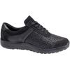 Schnürschuh WALDLÄUFER "M-Ira-Soft", Damen, Gr. 9,5 (44), silber (schwarz, silberfarben), Nubukleder, Textil, sportlich, Schuhe, in M-Weite = extra weit, Freizeitschuh, Halbschuh, Schnürschuh