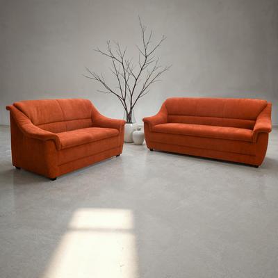 Polstergarnitur DOMO COLLECTION "Lale", orange (terra), H:88cm T:93cm, 100% Polyester, Sitzmöbel-Sets Image