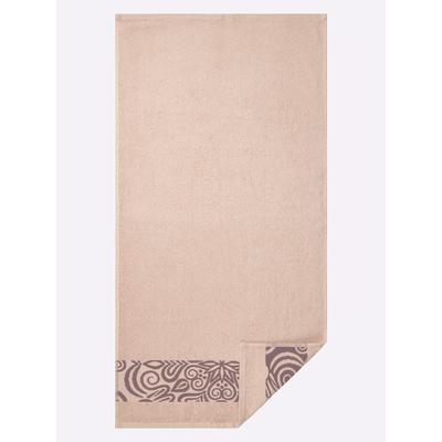 Handtuch WÄSCHEPUR Gr. 2, beige (elfenbein), B:70cm L:140cm, Walkfrottee, 100% Baumwolle, Handtücher (Packung) Image