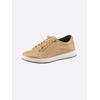 Sneaker ANDREA CONTI, Damen, Gr. 36, braun (camel), Leder, Rindsleder, Glattleder, modisch, Schuhe