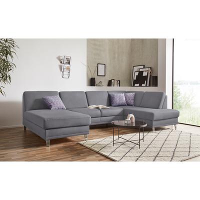 Wohnlandschaft SIT & MORE "Clio U-Form", grau, B:319cm H:89cm T:190cm, Sofas, wahlweise mit Bettfunktion und Bettkasten, inklusive Federkern Image