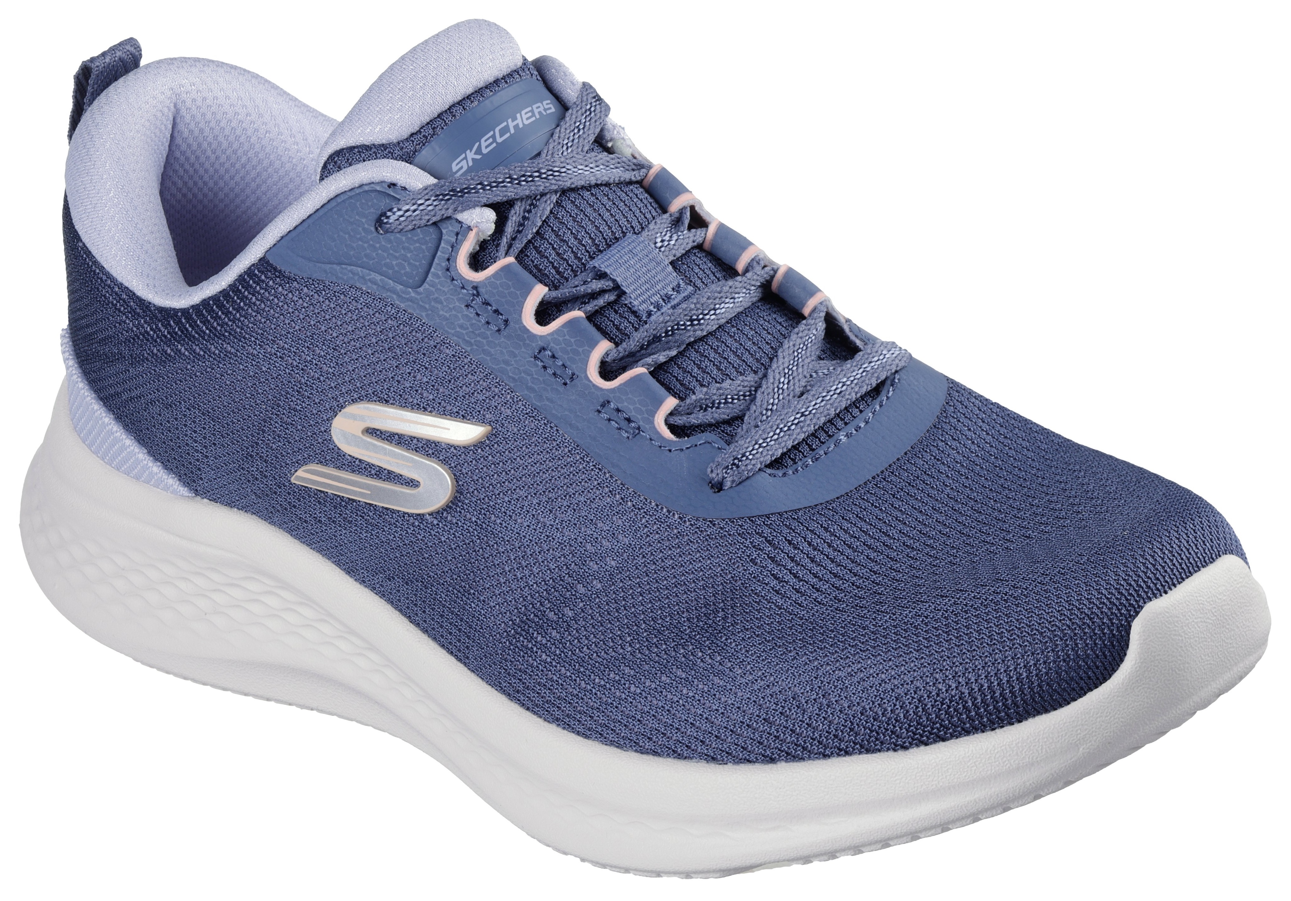 Sneaker SKECHERS "SKECH-LITE PRO 2.0", Damen, Gr. 38, blau, Textil, Schuhe Sneaker, Freizeitschuh, Schlupfschuh in veganer Verarbeitung