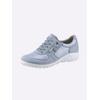 Sneaker WALDLÄUFER, Damen, Gr. 4,5, blau (hellblau), Nubukleder, Textil, sportlich, Schuhe