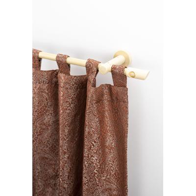 Gardinenstange GARESA "PILA", beige (natur), L:410cm Ø:20mm, Holzwerkstoff, Gardinenstangen, Vorhanggarnitur, verlängerbar, Knopf mit Ausschnitt, ohne Ringe Image