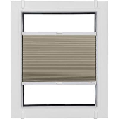 Wabenplissee SUNLINES "Budget Wabe Tageslicht", beige (natur, weiß), B:100cm H:130cm, Obermaterial: 85% Polyester, 15% sonstige Fasern, Plissees, Klemmfix, glatt Image