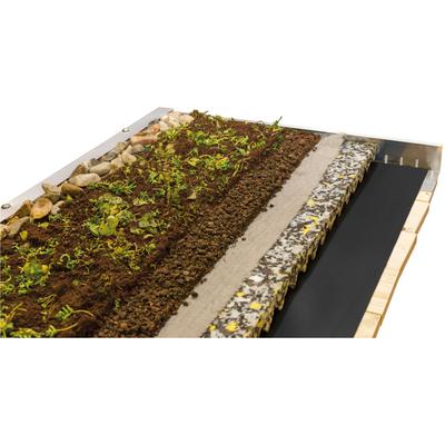 Pflanzeinsatz SKANHOLZ "Dachbegrünung", beige (natur), B:308cm T:550cm, Pflanzgefäße, für Carport Friesland/Spreewald
