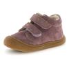 Lauflernschuh NATURINO "Cocoon Wide", Kinder, Gr. 24, lila (pflaume), Veloursleder, casual, Schuhe, Barfußschuh, Klettschuh in weiter Form, Größenschablone zum Download