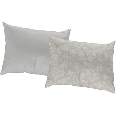 Dekokissen ADAM "Flower Cuveé Light", grau (hellgrau, geblümt), B:60cm L:40cm, Baumwolle, Dekokissen_Sitzkissen_Kissenhüllen, mit Blumenmuster, Wendekissenhülle ohne Füllung, 1 Stück Image