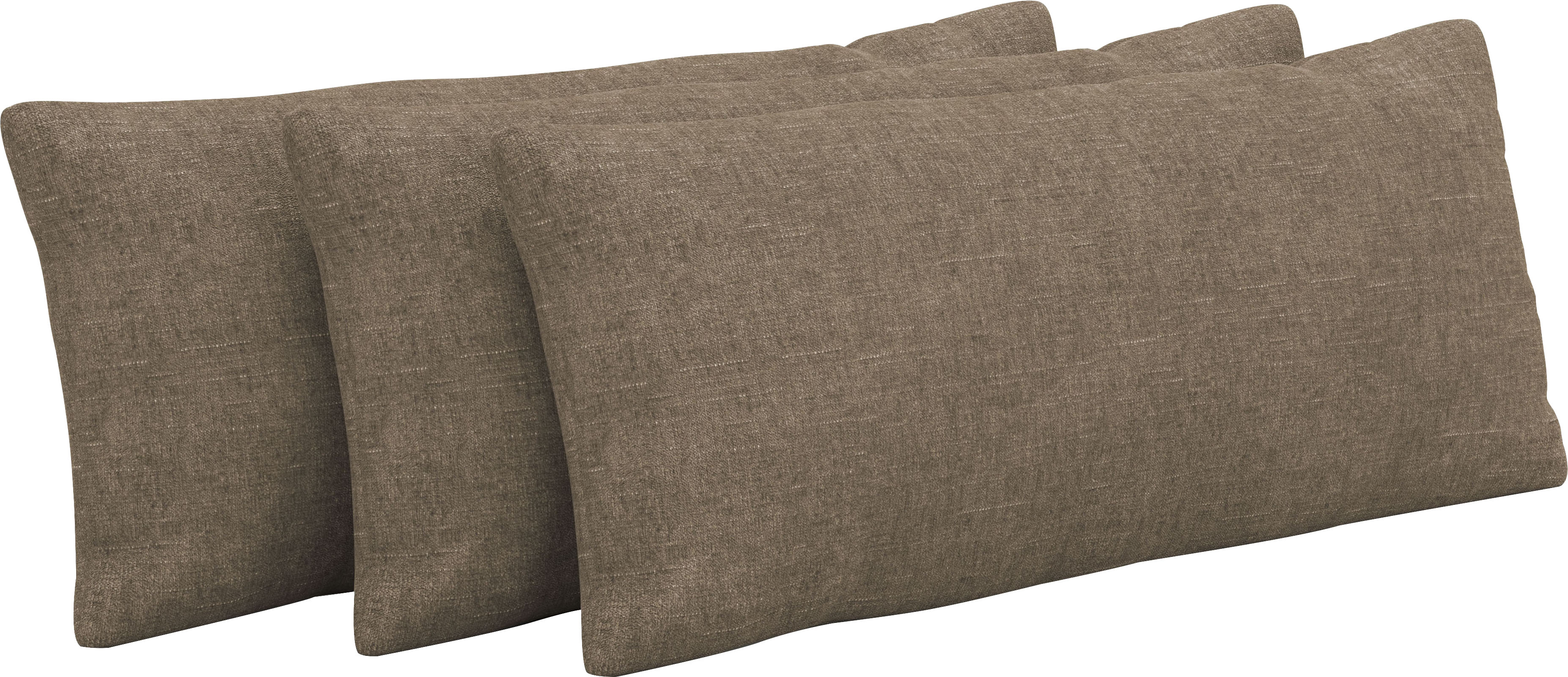 Auflagekissen SIT & MORE "Amica", braun (hellbraun), B:65cm H:25cm T:12cm, 100% Polyester, Polsterauflagen, zur Auswahl Sets mit 2 oder 3 Stück Image