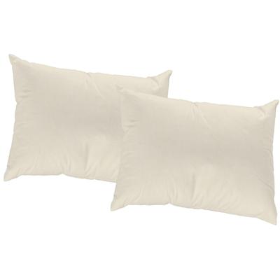 Dekokissen WIRTH Gr. 1, beige (creme, unifarben), B:40cm L:40cm, Kunstfaser, Dekokissen_Sitzkissen_Kissenhüllen, Kissenhülle ohne Füllung, 2 Stück Image