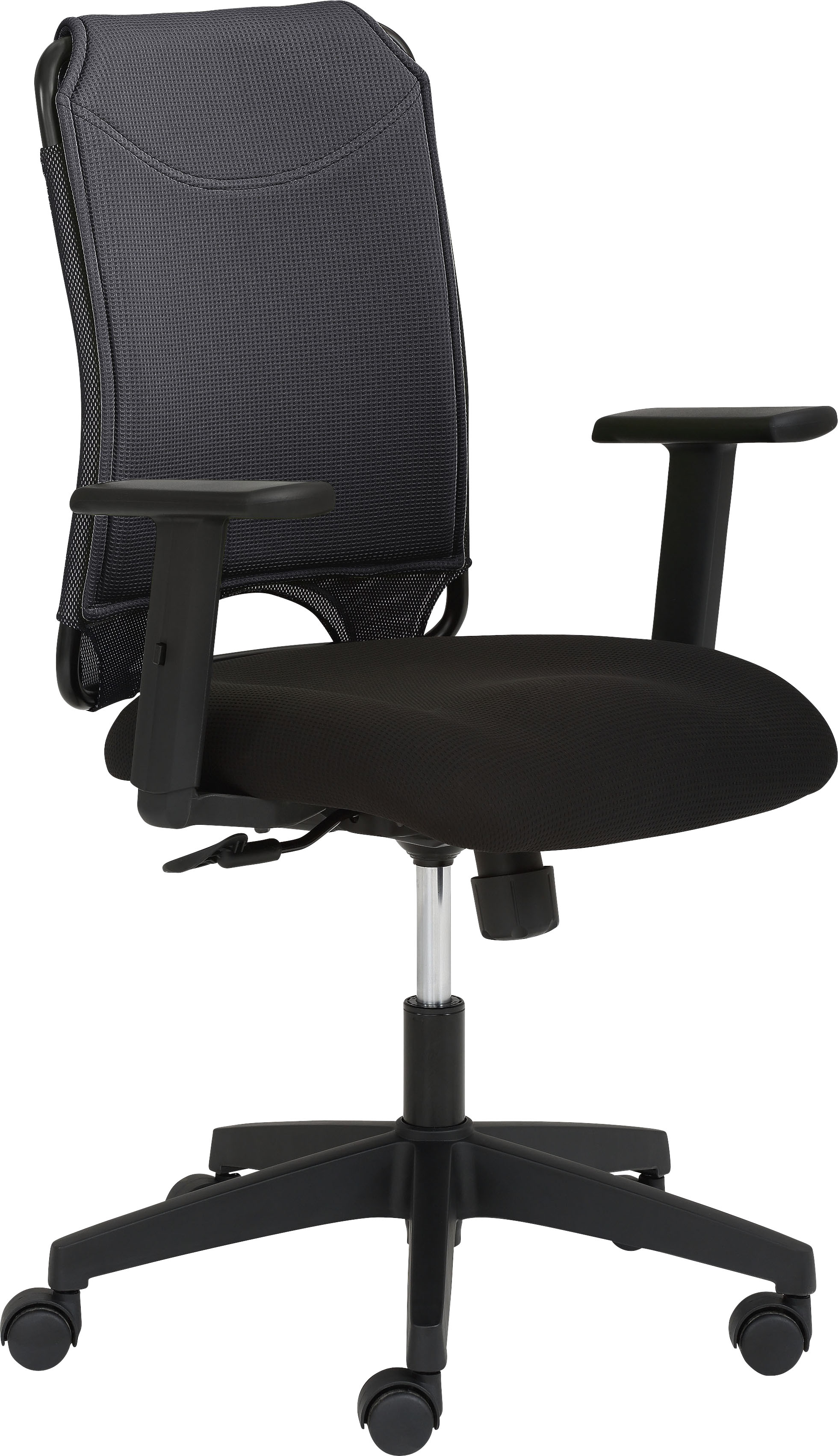 Drehstuhl MAYER SITZMÖBEL "2333", schwarz (schwarz, schwarz), B:64cm H:98cm T:64cm, Stühle, Bürodrehstuhl