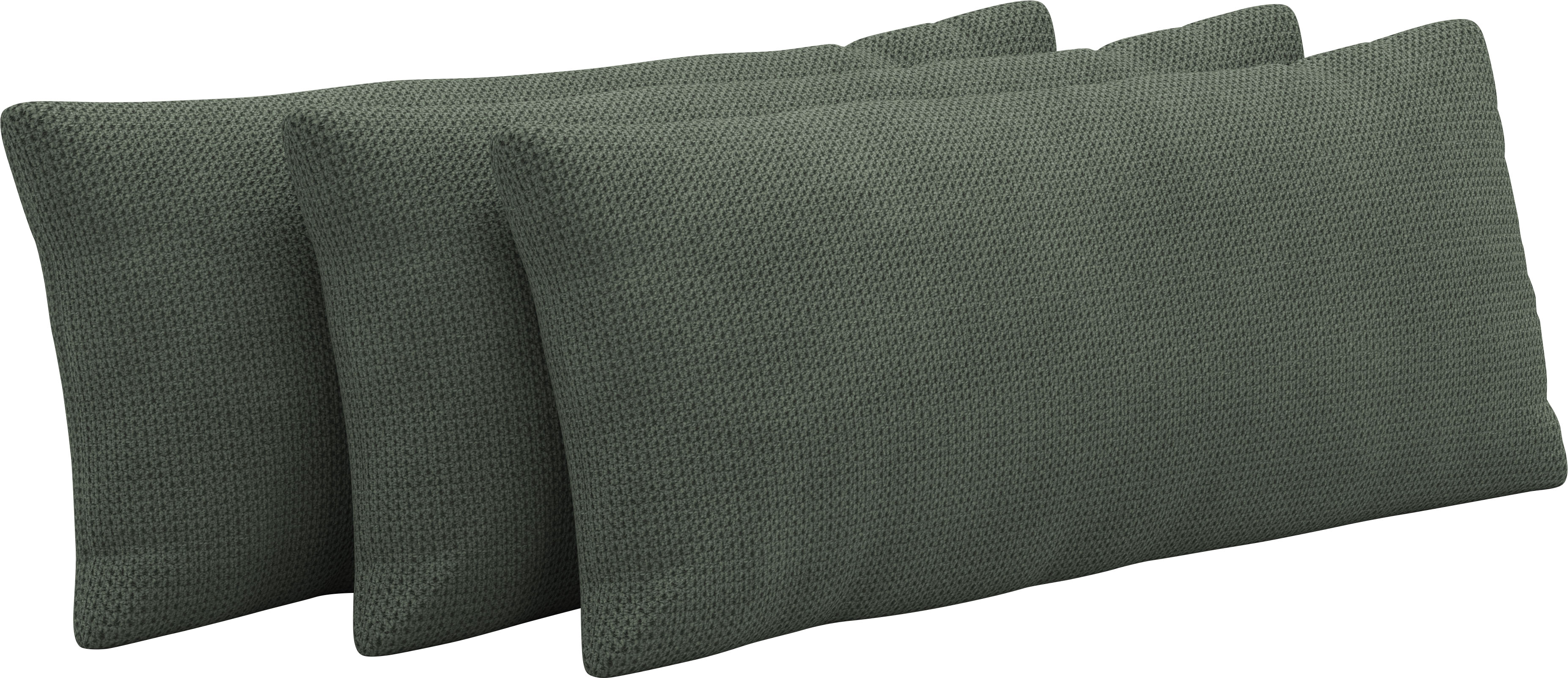 Auflagekissen SIT & MORE "Emely", grün (jungle), B:65cm H:25cm T:10cm, 90% Polyester, 10% Polyamid, Polsterauflagen