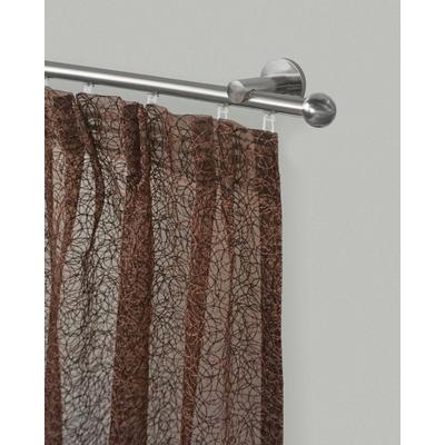 Gardinenstange GARESA "KUGEL", silber (edelstahlfarben), L:380cm Ø:16mm, Eisen, Gardinenstangen, Innenlauf-Vorhanggarnitur, verlängerbar, Kugel, edelstahl optik Image