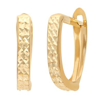 Paar Creolen LADY, gold (gelbgold 375), Ohrringe, Damen Image