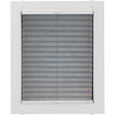 Plissee SUNLINES "Young Style Energy Saving", bunt (silberfarben, weiß, weiß), B:90cm H:120cm, Obermaterial: 100% Polyester, Plissees, nach Maß, mit Energiespareffekt, verspannt mit Simply-Fix Klemmträger Image