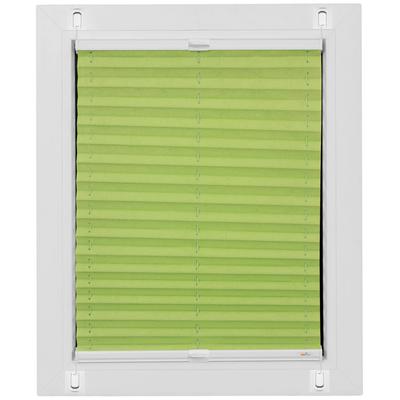 Plissee SUNLINES "Start-up Style Crush", grün (apfelgrün), B:50cm H:95cm, Obermaterial: 100% Polyester, Plissees, geklebt mit Gelenkklebeplatte Image