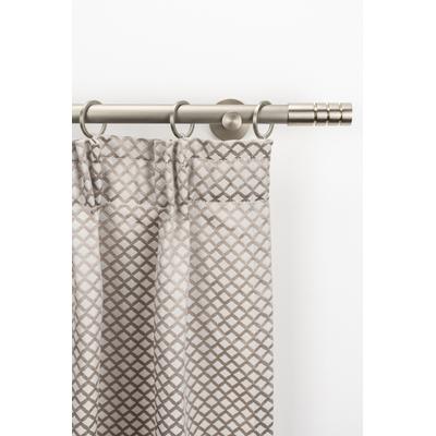 Gardinenstange GARESA "EASY", gold (aluminiumfarben, nickelfarben), L:490cm Ø:20mm, Aluminium, Gardinenstangen, Vorhanggarnitur, verlängerbar, Endknopf m. Rillen, Alu, m. Ringe Image