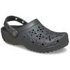 Clog CROCS "Classic Floral Cut Out Clog", Damen, Gr. 39, schwarz, casual, Schuhe, Sandale, Sommerschuh, Loafer mit Lüftungsöffnungen in Blütenstruktur