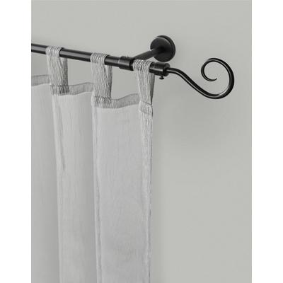 Gardinenstange GARESA "KROKUR", schwarz, L:300cm Ø:16mm, Metall, Gardinenstangen, Vorhanggarnitur, verlängerbar, Wandmontage, Spirale, ohne Ringe Image