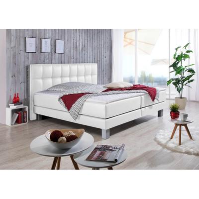 Boxspringbett INOSIGN "Tavira", weiß, B:107cm L:208cm, Komplettbetten, Boxspringbett, in 4 Breiten, 4 Farben und 3 Matratzenarten, incl. Topper Image