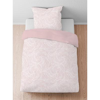 Bettwäsche BIBERNA Gr. 3, rosa (rose), B/L: 155cm x 220cm, , Lyocell, B/L: 80cm x 80cm, Lyocell, 100% Lyocell TENCEL, Bettwäsche Image
