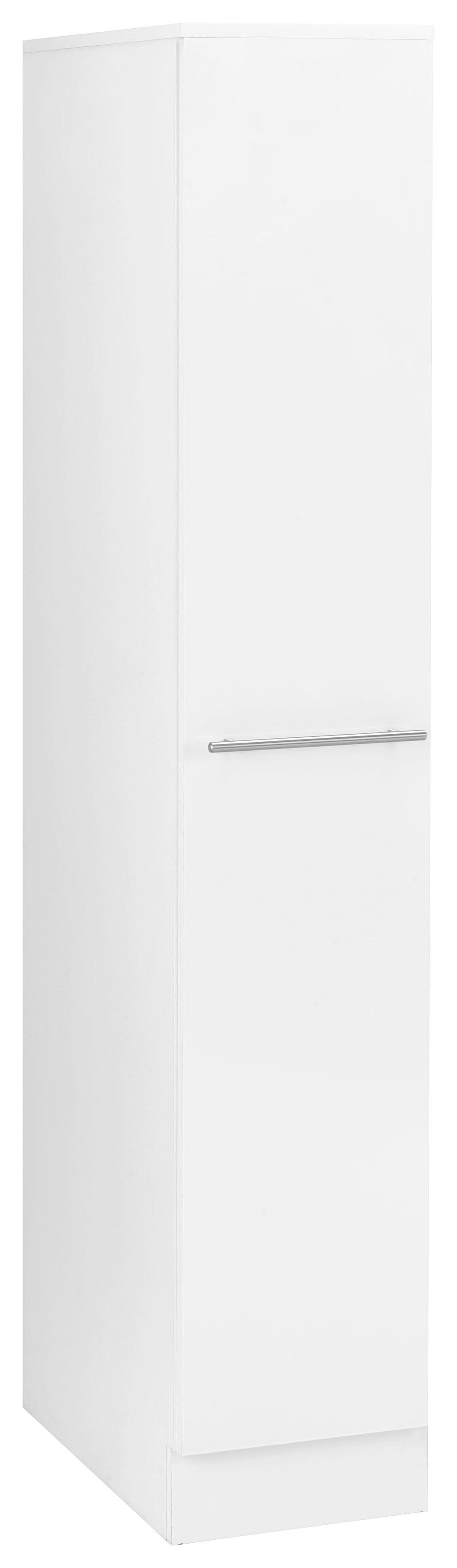 Apothekerschrank WIHO KÜCHEN "Flexi2", weiß (front und korpus: weiß), B:30cm H:165cm T:57cm, Schränke, Apothekerschrank