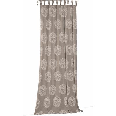 Vorhang WIRTH "Kingston" Gr. 4, braun, B:135cm H:245cm, Jacquard, Polyacryl, Polyester, Gardinen Image
