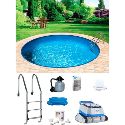 Rundpool MY POOL BWT "POWER", weiß, H:150cm Ø:400cm, Schwimmbecken, inkl. Poolroboter POWER ONE4ALL Image