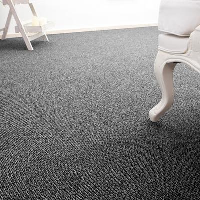 Teppichboden ANDIAMO "Carlos, Feinschlinge, Made in Netherlands", grau (anthrazit), B:500cm H:6,5mm L:300cm, Polypropylen, Teppiche, melierte Optik, Breite 400 cm oder 500 cm, strapazierfähig Image