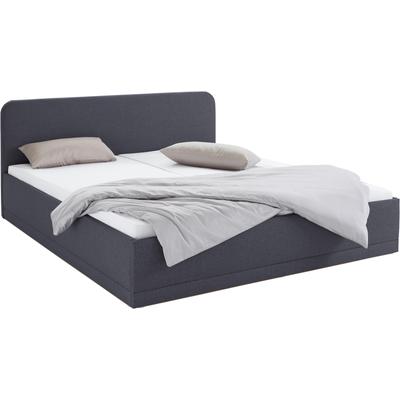 Polsterbett, grau (anthrazit), B:210cm L:210cm, Bezug Bett: wahlweise Microfaser (100% Polyester), Strukturstoff (77% Polyester, 23% Viskose) oder Kunstleder, Bonnell-Federkernmatratze: Mischgewebe (51% Polyprophlen, 39% Polyester, 10% Baumwolle),... Image