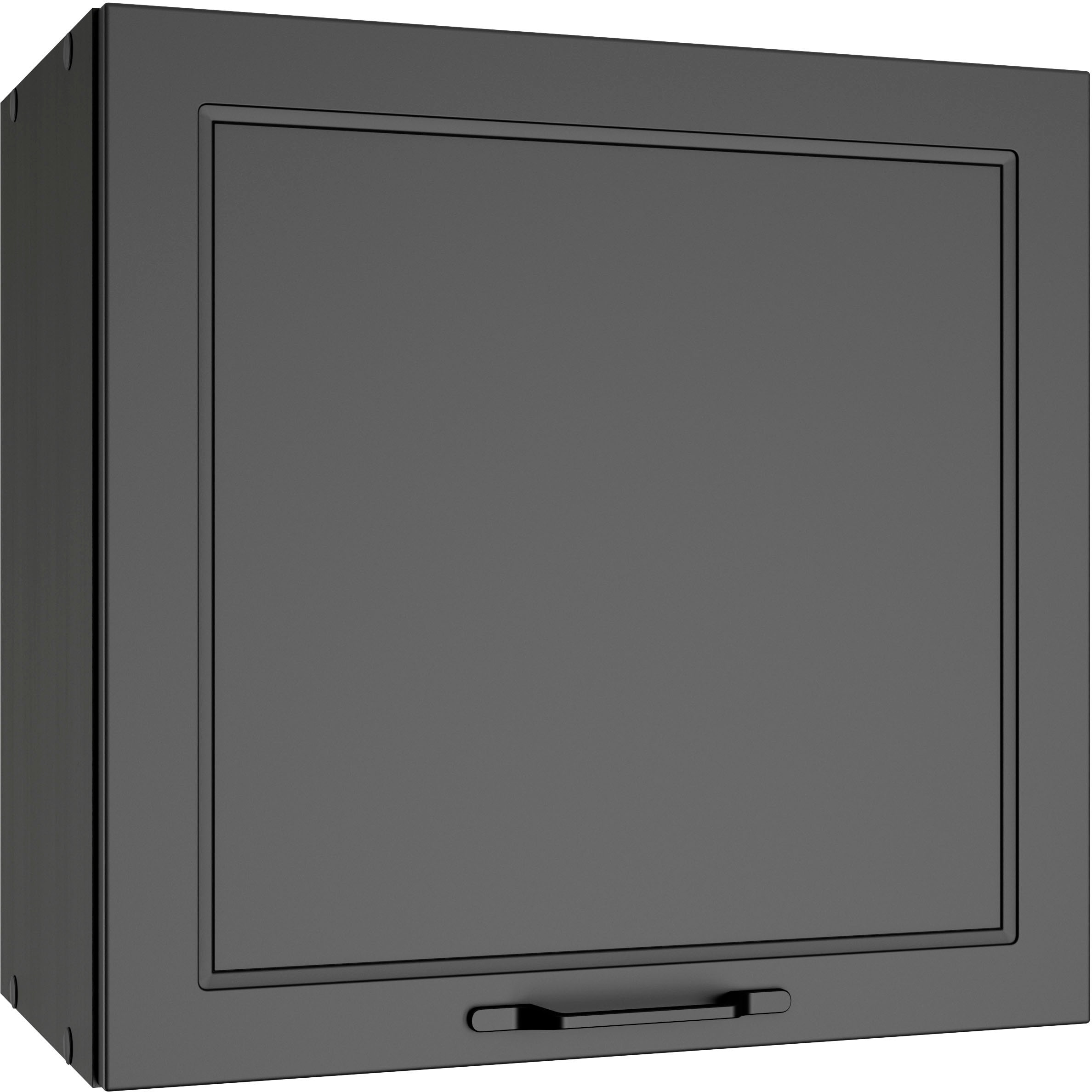 Hängeschrank KOCHSTATION "KS-Lana", grau (matt grau, wotaneiche), B:60cm H:57cm T:34cm, Holzwerkstoff, MDF, Schränke, Hängeschrank, Breite 60 cm