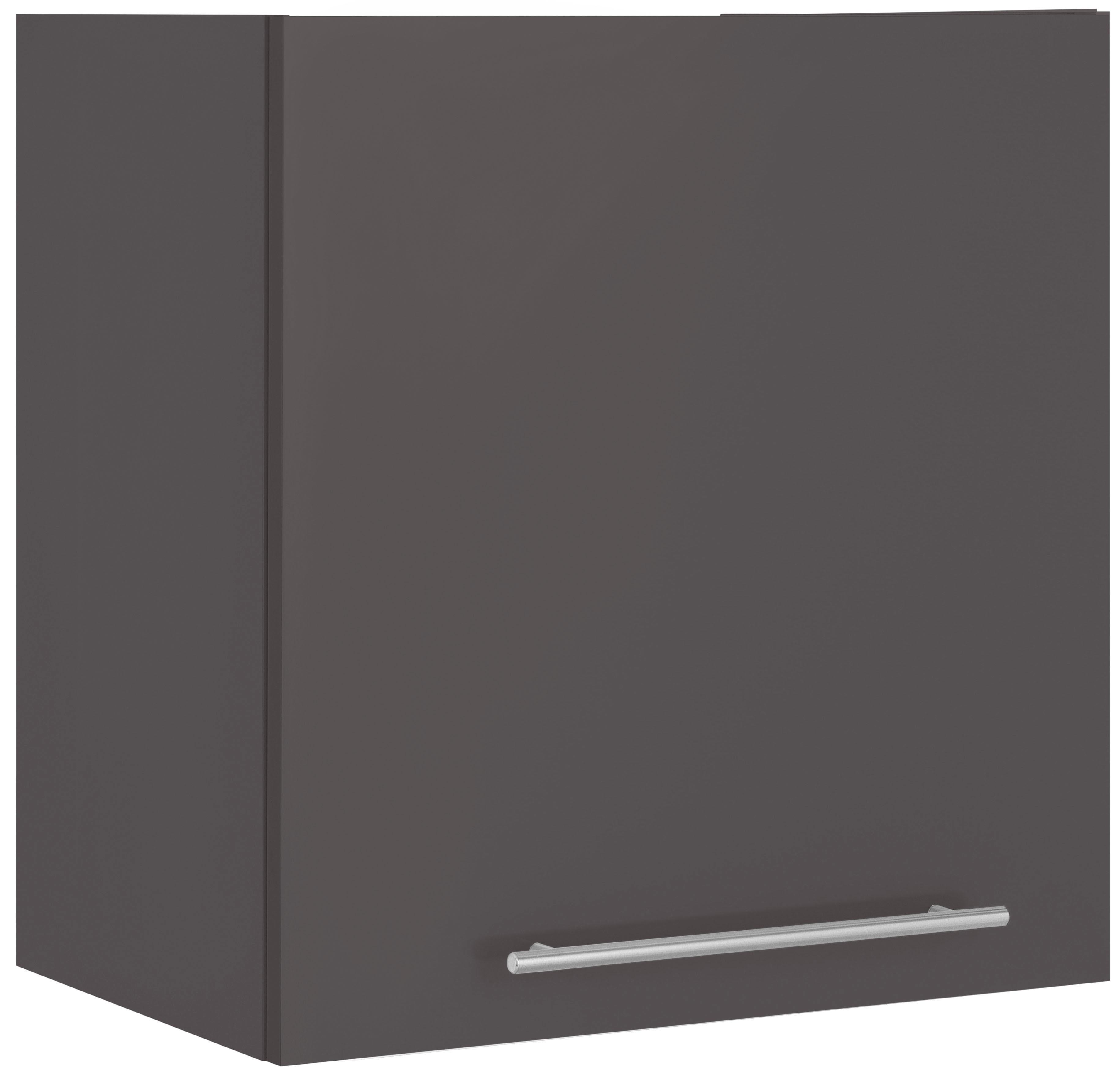 Hängeschrank WIHO KÜCHEN "Flexi2", grau (front und korpus: anthrazit), B:60cm H:56cm T:35cm, Schränke, Hängeschrank, Breite 60 cm