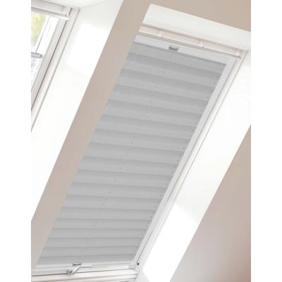 Dachfensterplissee SUNLINES "Young Style Crush", grau (grau, weiß), B:38,4cm H:53,9cm, Obermaterial: 100% Polyester, Plissees, mit Führungsschienen Image