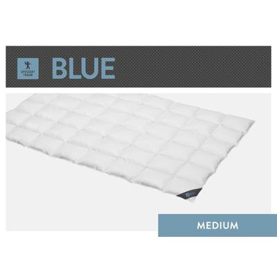 Daunenbettdecke SPESSARTTRAUM "Blue", weiß, B:240cm L:220cm, Bezug: 100% Baumwolle. Füllung: 60% Daunen, 40% Federn, Bettdecken, hergestellt in Deutschland, allergikerfreundlich Image