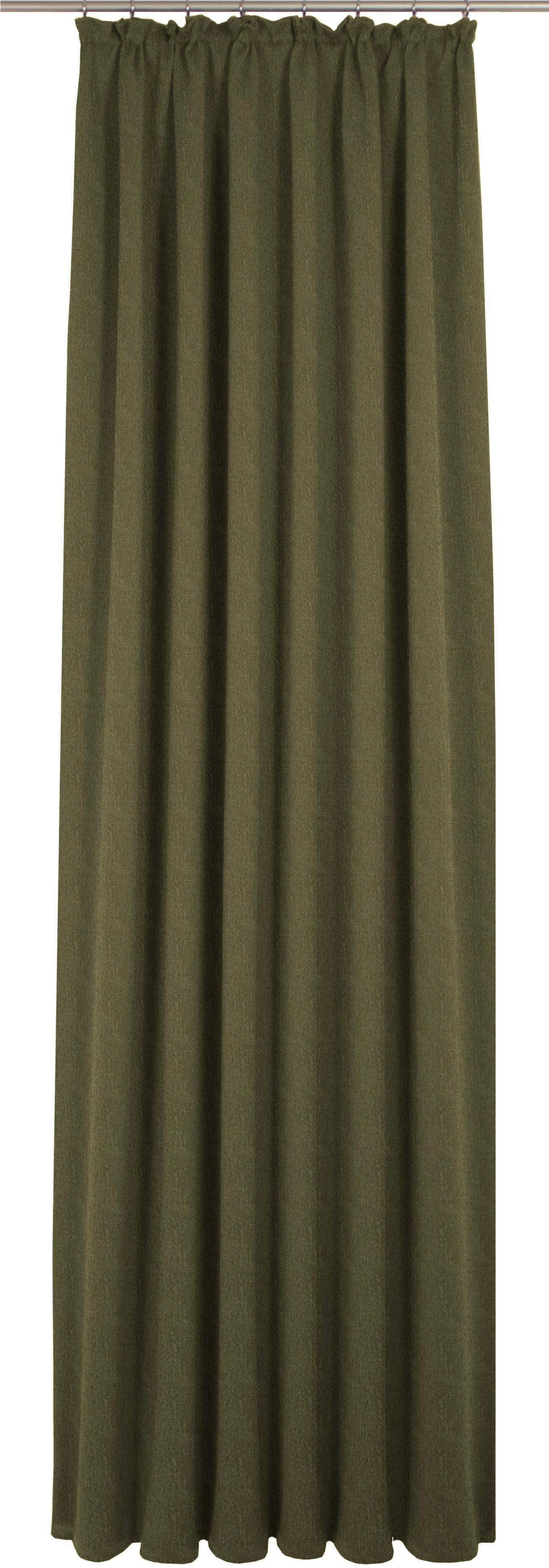 Vorhang WIRTH "Torbole" Gr. 1, grün (moosgrün), B:65cm H:125cm, Jacquard, Baumwolle, Polyester, Gardinen Image