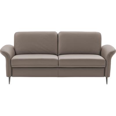 3-Sitzer DIE PLANBAR "PN-EM23187, ohne Kopfstützen", artischocke, B:208cm H:84cm, Sofas, Leder, mit Federkern für einen hohen Sitzkomfort Image