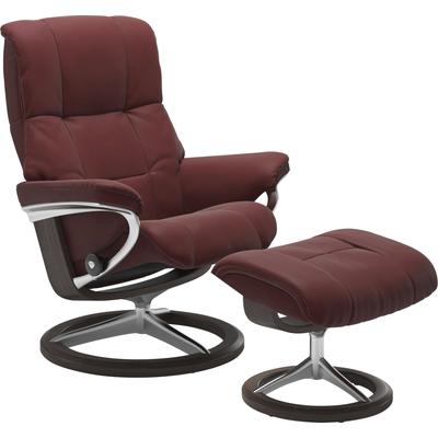 Relaxsessel STRESSLESS "Mayfair", rot (cherry paloma), B:79cm H:102cm T:44cm, Leder BATICK: BATICK ist ein leicht korrigiertes, durchgefärbtes und genarbtes Möbelleder, bei dem die meisten Unebenheiten und Spuren in der Regel entfernt wurden., Leder... Image