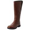 Weitschaftstiefel SHEEGO, Damen, Gr. 43, braun, Leder, Schuhe